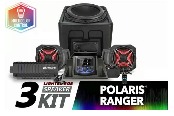  RG4-Q3V1 / 2018-2024 Polaris Ranger XP1000 V-Spec 3-Speaker 800watt Audio System w/JVC